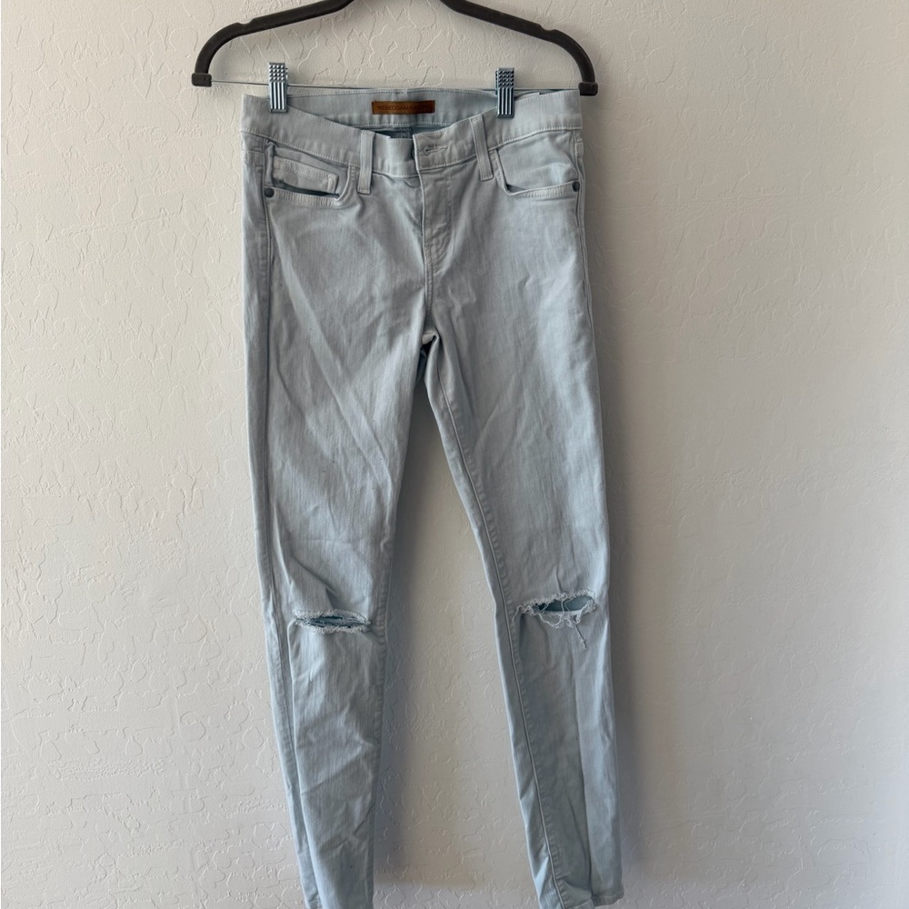 Rebecca Minkoff Light Wash Ripped Skinny Jeans | Size 27 | Never Worn